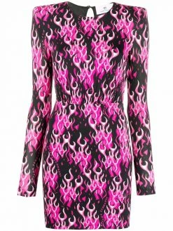 Chiara Ferragni flame-print mini dress