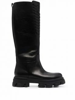 Chiara Ferragni Eyelike knee-high biker boots