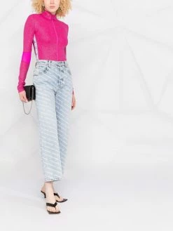 Chiara Ferragni sparkling zipped-up bodie