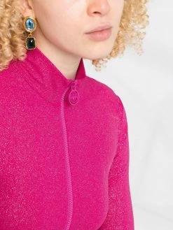 Chiara Ferragni sparkling zipped-up bodie