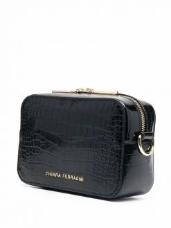 Chiara Ferragni Eyelike crocodile-embossed crossbody bag