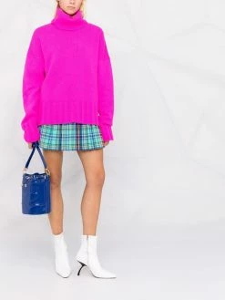 Chiara Ferragni logo-embossed glossy bucket bag