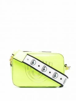 Chiara Ferragni crocodile-effect winking-eye crossbody bag