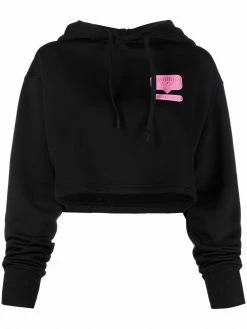 Chiara Ferragni eye-motif cropped hoodie