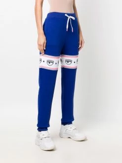 Chiara Ferragni eye-motif track pants