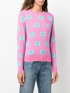 Chiara Ferragni logo pattern jumper