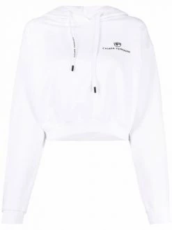 Chiara Ferragni logo-print pullover hoodie