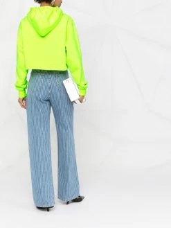 Chiara Ferragni logo-print cropped hoodie