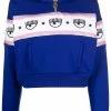 Chiara Ferragni eye-motif half-zip sweater