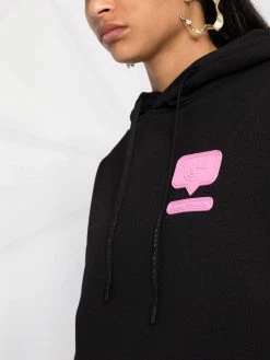 Chiara Ferragni logo-patch hoodie