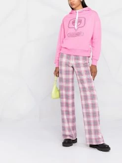 Chiara Ferragni Glittered Eyelike logo hoodie