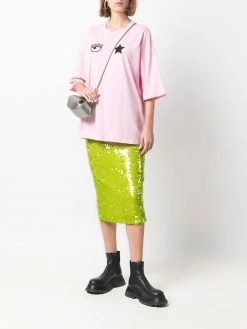 Chiara Ferragni logo-print oversized T-shirt