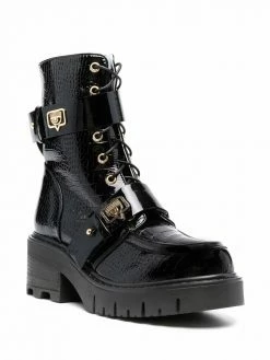 Chiara Ferragni embossed-croco ankle boots