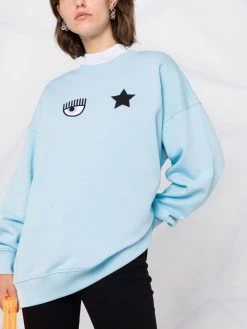 Chiara Ferragni logo-patch sweatshirt