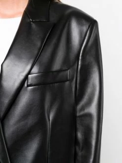 Chiara Ferragni faux leather double-breasted blazer