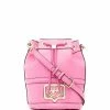 Chiara Ferragni logo plaque bucket bag