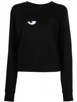 Chiara Ferragni eye star-patch sweatshirt