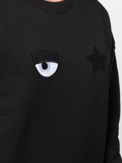 Chiara Ferragni eye star-patch sweatshirt