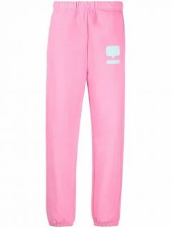 Chiara Ferragni speech bubble patch trackpants