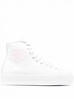 Chiara Ferragni embroidered eye-motif trainers