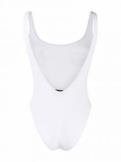 Chiara Ferragni logo-print open-back one-piece