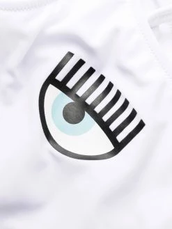 Chiara Ferragni logo-print open-back one-piece