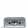 Chiara Ferragni logo-patch glittered wallet