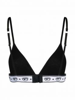 Chiara Ferragni logo-print triangle bra