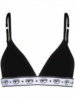 Chiara Ferragni logo-print triangle bra
