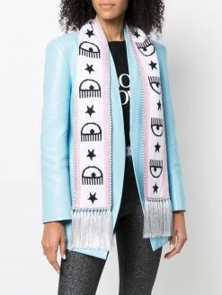 Chiara Ferragni logo print scarf
