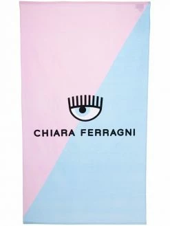 Chiara Ferragni logo beach towel