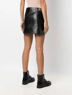 Chiara Ferragni zipped faux-leather skirt