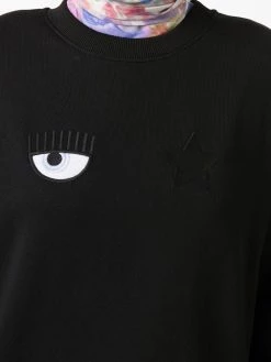 Chiara Ferragni Eye Star embroidered cotton sweatshirt