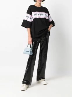 Chiara Ferragni eye print oversized T-shirt