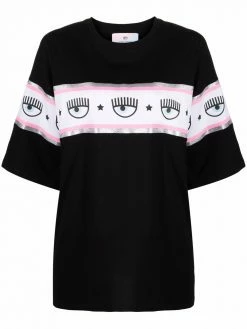 Chiara Ferragni eye print oversized T-shirt