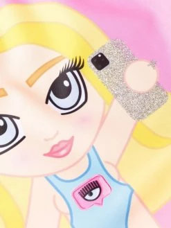 Chiara Ferragni logo-print square-neck swimsuit