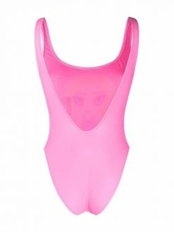 Chiara Ferragni logo-print square-neck swimsuit