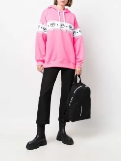 Chiara Ferragni logo-stripe hoodie