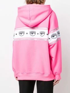 Chiara Ferragni logo-stripe hoodie