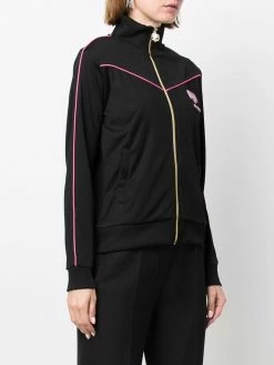 Chiara Ferragni logo-patch track top