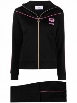Chiara Ferragni piped-trim tracksuit