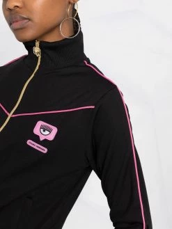 Chiara Ferragni piped-trim tracksuit