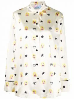 Chiara Ferragni logo-print pyjama set