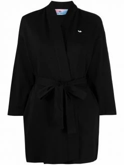 Chiara Ferragni logo-trim belt-waist robe