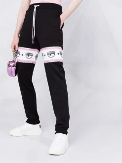 Chiara Ferragni Logo print drawstring track pants sweatpants of women 10 Chiara Ferragni logo-print drawstring track pants