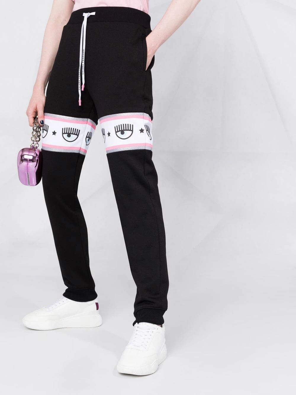Chiara Ferragni Logo print drawstring track pants sweatpants of women 5 Chiara Ferragni logo-print drawstring track pants