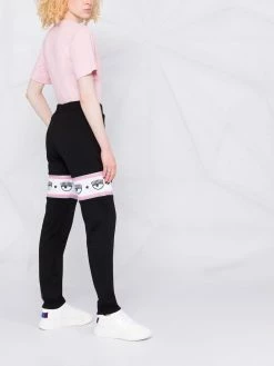 Chiara Ferragni Logo print drawstring track pants sweatpants of women 9 Chiara Ferragni logo-print drawstring track pants
