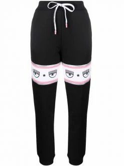Chiara Ferragni logo-print drawstring track pants
