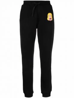 Chiara Ferragni logo-print cotton track pants