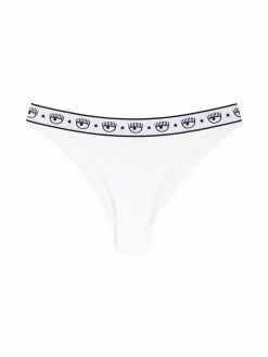 Chiara Ferragni logo-print cotton briefs set